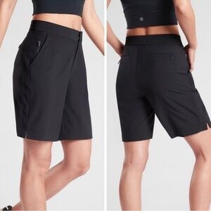 Athleta Black 9” Tribeca Bermuda Shorts Women’s Size 4